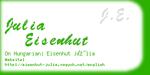 julia eisenhut business card